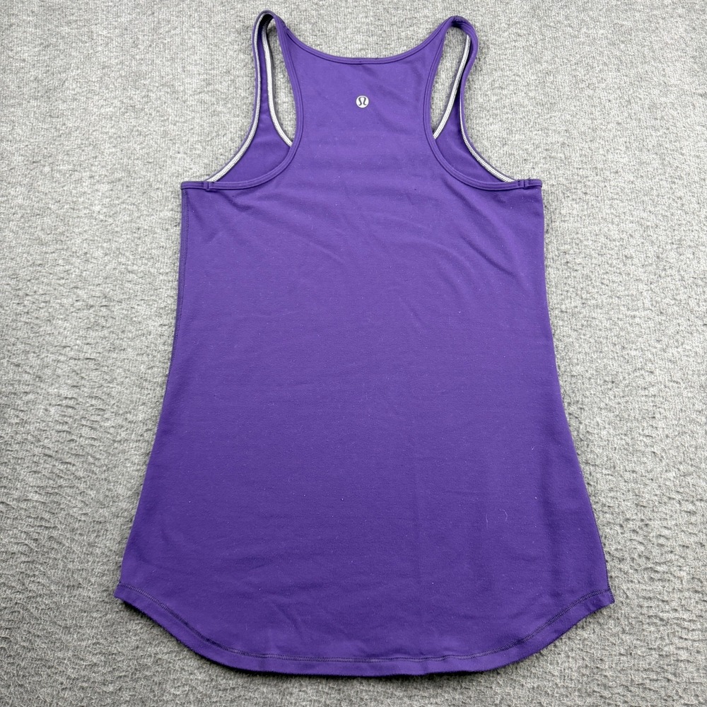 Lululemon Purple Racerback Tank Top Athletic Yoga Size 4 Workout Gym Wear